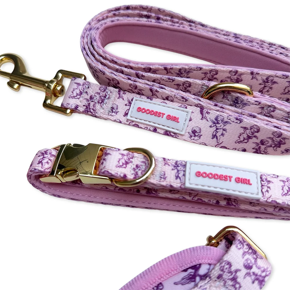 Cupid's Pup Dog Harness, Collar & Lead Bundle - Goodest Girl