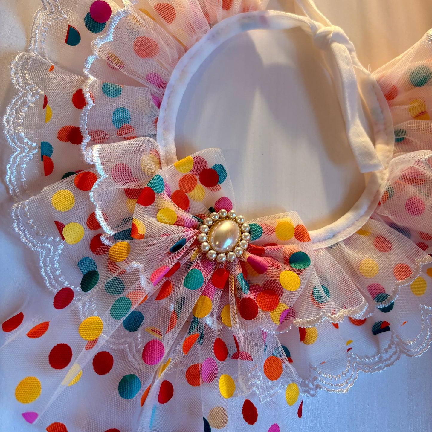 Tulle Confetti Party Dog Ruffle