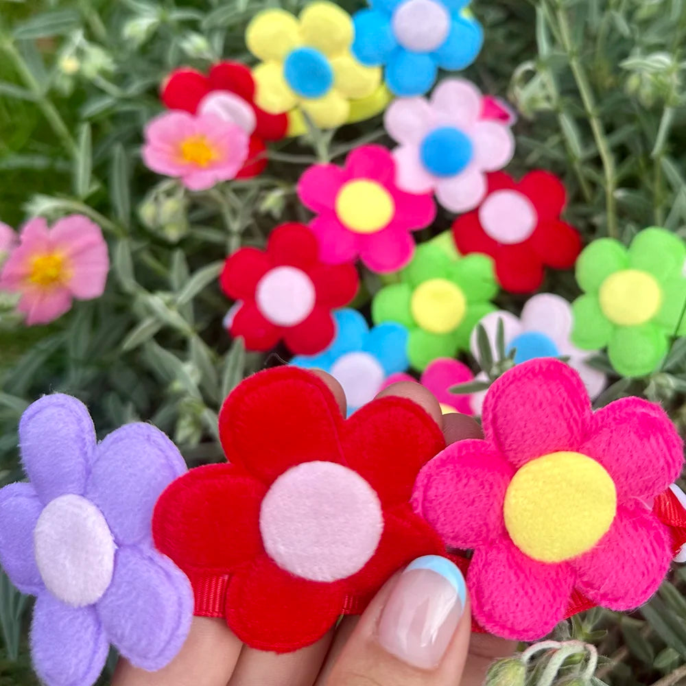 Adjustable Multicoloured Flower Dog Collar - Goodest Girl