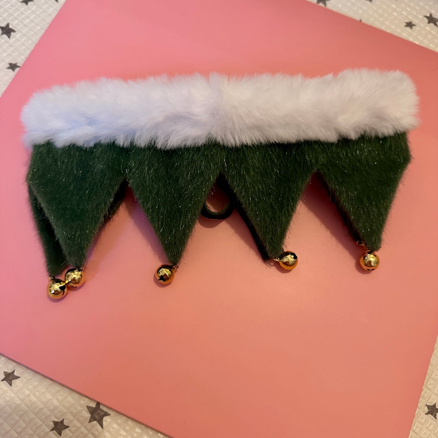 Green Elf Jingle Ruff Collar