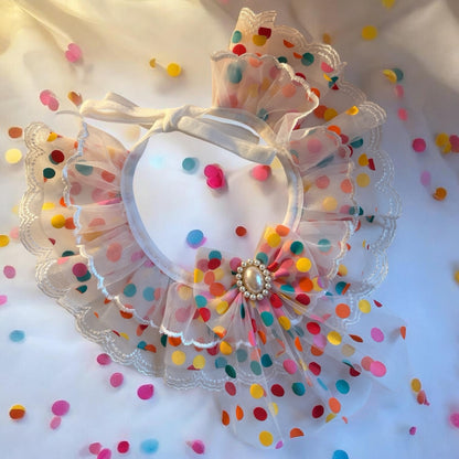 Tulle Confetti Party Dog Ruffle