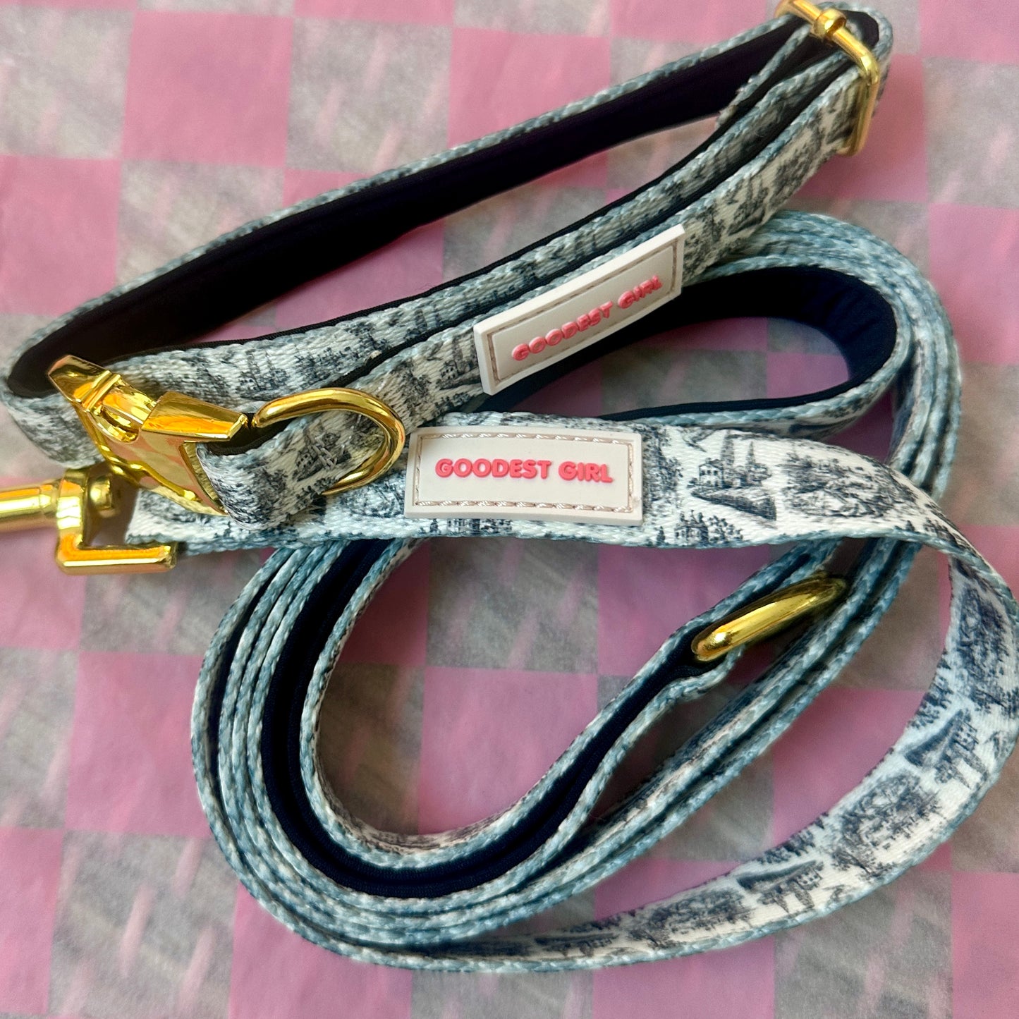Pup de Jouy Adjustable Dog Collar