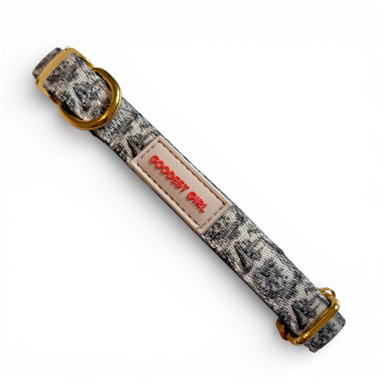 Pup de Jouy Adjustable Dog Collar